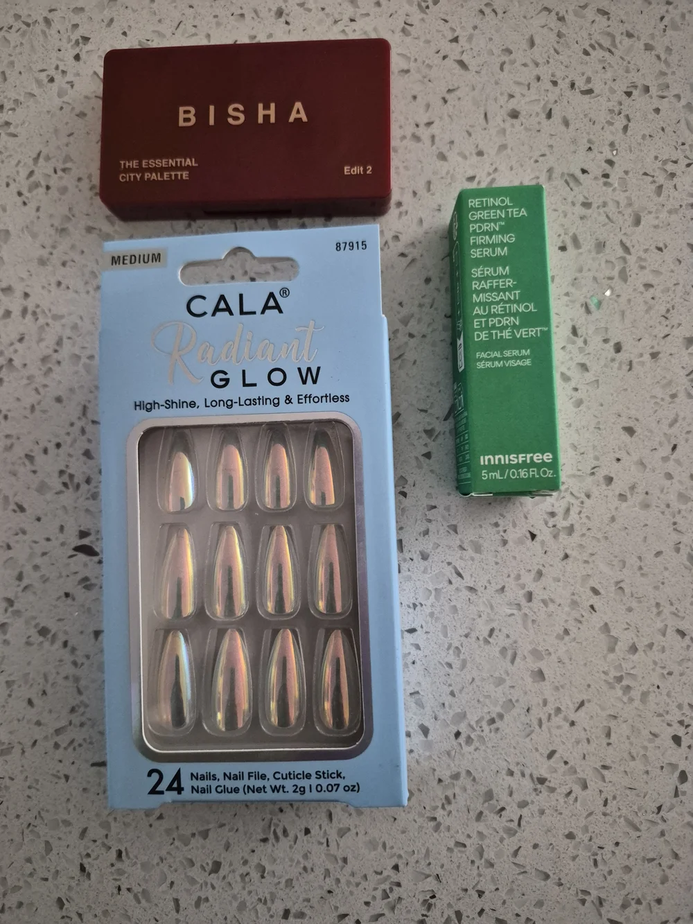 Beauty Bundle Radiant Glow Medium Press-On Nails – Iridescent Pink